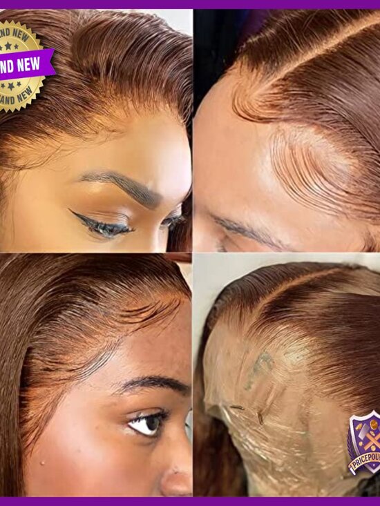 Human Hair Lace Front Wig 24 Inch Body Wave 13x4 HD Glueless main image 6